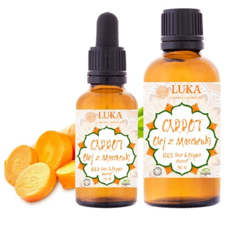 Carrot 30 ml - olej z Marchewki - 100% Pure & Organic - LUKA organic cosmetics