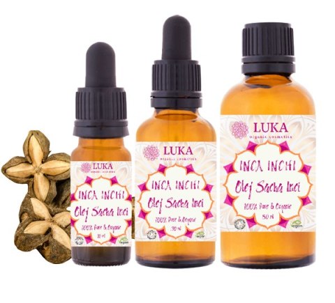 Olej Inca Inci 100% czysty ekologiczny 30 ml Sacha Inci Oil LUKA Organic Cosmetics