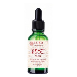 ROSE Serum 30 ml - różane serum z płatków róży damasceńskiej - 100% Pure & Organic - LUKA organic cosmetics