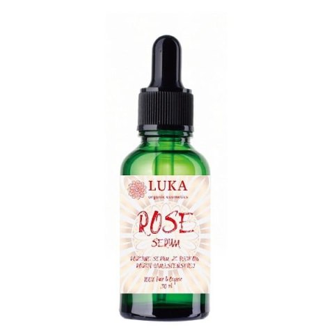 ROSE Serum 30 ml - różane serum z płatków róży damasceńskiej - 100% Pure & Organic - LUKA organic cosmetics