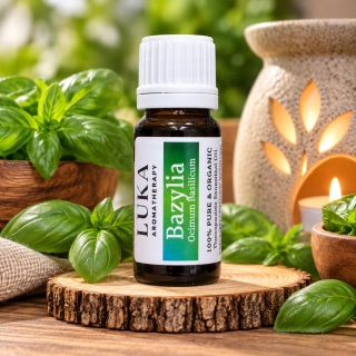 Olejek Bazyliowy 10 ml – 100% naturalny olejek eteryczny Ocimum Basilicum LUKA Aroma