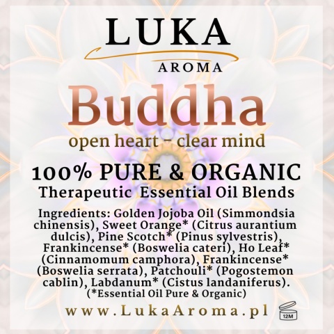 Buddha – Open Heart · Clear Mind roll-on LUKA Aroma