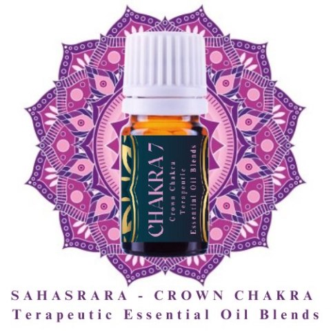 Crown Chakra 5ml - Czakra Korony - Sahasrara - 100% Terapeutic Essential Oil