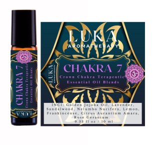 Crown Chakra roll-on 10ml - Czakra Korony - Sahasrara - Terapeutic Essential Oil Blends