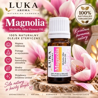 Magnolia Biała 5 ml – 100% naturalny olejek Michelia Alba LUKA Aroma