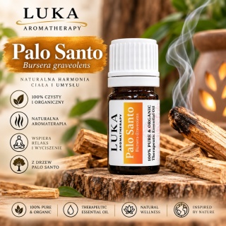 Palo Santo 5 ml – 100% naturalny olejek eteryczny Bursera Graveolens • Ekwador LUKA Aroma