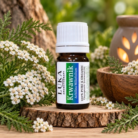 Krwawnik 5 ml – 100% naturalny olejek eteryczny Achillea Millefolium Oil LUKA Aroma