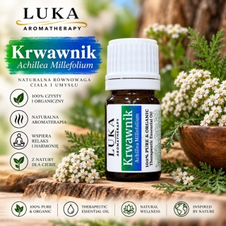 Krwawnik 5 ml – 100% naturalny olejek eteryczny Achillea Millefolium Oil LUKA Aroma