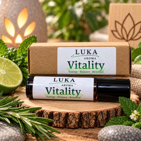 Vitality – energetyzujący Roll-On aromaterapeutyczny Energy • Balance • Renewal LUKA Aroma
