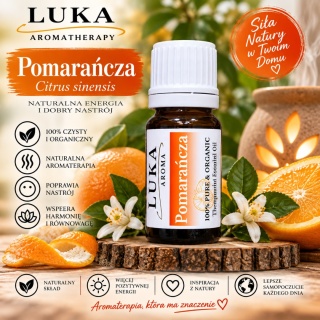Pomarańcza słodka 10 ml – 100% naturalny olejek eteryczny Citrus Aurantium Dulcis • Brazylia LUKA Aroma