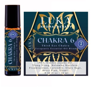 Third Eye Chakra roll-on 10ml - Czakra Trzeciego Oka - Ajna - Terapeutic Essential Oil Blends